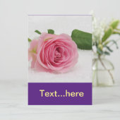 Sjabloon voor het uitnodigen van een bruiloft kaart (Staand voorkant)