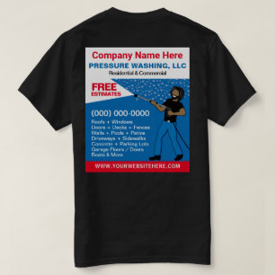 Sjabloon voor het wassen en reinigen van de druk t-shirt