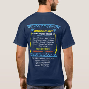 Sjabloon voor het wassen en reinigen van de druk t-shirt