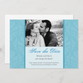 Sjabloon voor huwelijksuitnodiging (Voorkant / Achterkant)