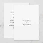 Sjabloon voor huwelijksuitnodiging - je eigen Creë Kaart (Voorkant / Achterkant)