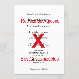 Sjabloon voor huwelijksuitnodiging kaart