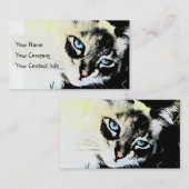 Sjabloon voor Ink Cat Business Card Visitekaartje (Voorkant / Achterkant)