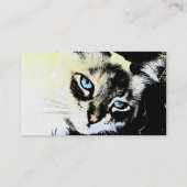 Sjabloon voor Ink Cat Business Card Visitekaartje (Achterkant)