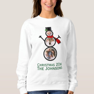 Sjabloon voor kerstmis met de familie trui