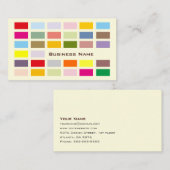 Sjabloon voor kleurrijke vierkant Patroon Visitekaartje (Voorkant / Achterkant)