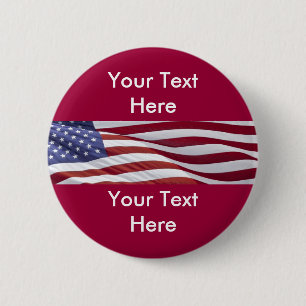 Sjabloon voor knop voor politieke campagne kandida ronde button 5,7 cm