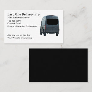 Sjabloon voor Last Mile Delivery Services-visiteka Visitekaartje