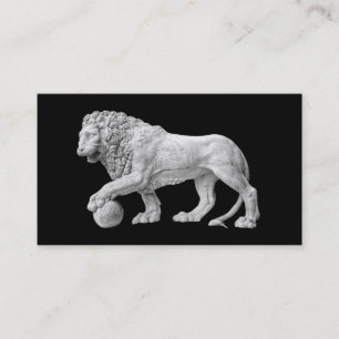 Sjabloon voor marmer Lion Business Card Visitekaartje
