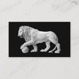 Sjabloon voor marmer Lion Business Card Visitekaartje