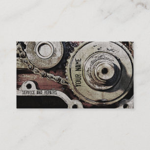sjabloon voor mechanische reparaties visitekaartje