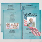 Sjabloon voor militaire begrafenis (Voorkant / Achterkant)