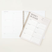 Sjabloon voor minimale wekelijkse planning van crè planner (Display)