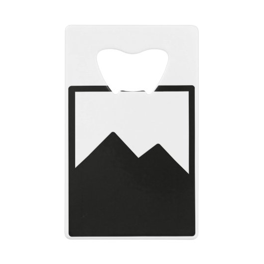 Sjabloon voor opening creditcard kredietkaart flessenopener (Voorkant)