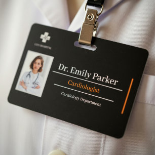 Sjabloon voor pasje met ID van dokter op maat   Ca Badge
