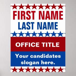Sjabloon voor persoonlijke campagne poster