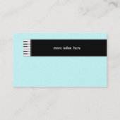 Sjabloon voor Piano-gerelateerde visitekaartjes (Achterkant)