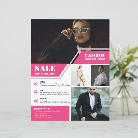 Sjabloon voor productpromotiefolder (Staand voorkant)