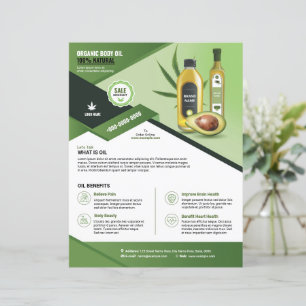 Sjabloon voor productpromotiefolder