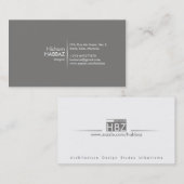 Sjabloon voor professionele en MODERNE visitekaart Visitekaartje (Voorkant / Achterkant)