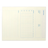 Sjabloon voor projectplanning, afdrukbaar planning notitieblok (Voorkant)