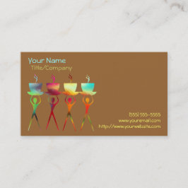 Sjabloon voor radiokaart voor Koffiemensen Visitekaartje