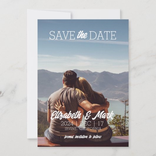 Sjabloon voor save-the-date-uitnodiging kaart (Voorkant)