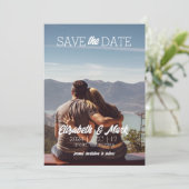 Sjabloon voor save-the-date-uitnodiging kaart (Staand voorkant)