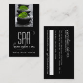 Sjabloon voor spa- en Massagekaart Afsprakenkaartje (Voorkant / Achterkant)