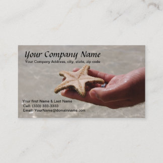 Sjabloon voor Starfish Business Card Visitekaartje