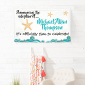 Sjabloon voor Starfish Story Adoption Party Spandoek (Insitu)