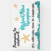 Sjabloon voor Starfish Story Adoption Party Spandoek (Verticaal)