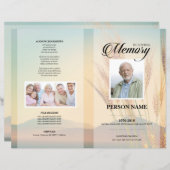 Sjabloon voor tarweveld rouwdienst (Voorkant / Achterkant)