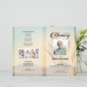 Sjabloon voor tarweveld-uitvaart (Staand voorkant)