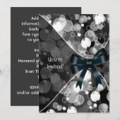 Sjabloon voor uitnodiging Pretty Bubble Party (Voorkant / Achterkant)