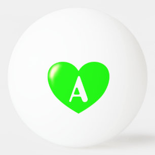 Sjabloon voor uw aangepaste monogram Groot Groen h Pingpongballen