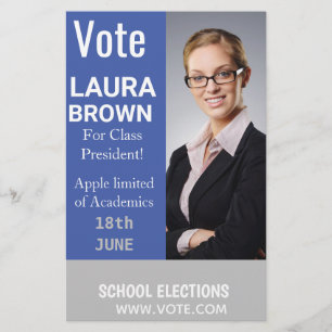 Sjabloon voor verkiezingscampagne flyer