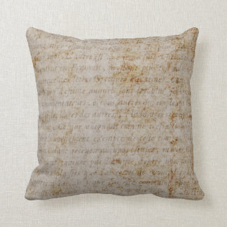 Sjabloon voor vintage text Franse achtergrondpapie Kussen