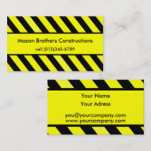 sjabloon voor visitekaartje (Voorkant / Achterkant)