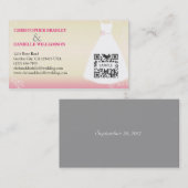 Sjabloon voor visitekaartje bruiloft (Voorkant / Achterkant)