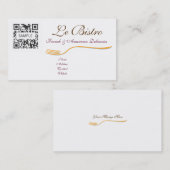 Sjabloon voor visitekaartje Fine Ding French (Voorkant / Achterkant)