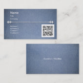 Sjabloon voor visitekaartje Generic Blue Denim (Voorkant / Achterkant)