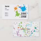 Sjabloon voor visitekaartje Generieke Verfplaat (Voorkant / Achterkant)