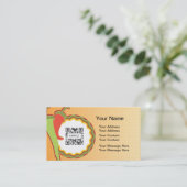 Sjabloon voor visitekaartje Mexicaans restaurant (Staand voorkant)