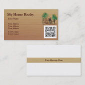 Sjabloon voor visitekaartje Mijn thuisbasis (Voorkant / Achterkant)