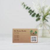 Sjabloon voor visitekaartje Mijn thuisbasis (Staand voorkant)