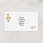 Sjabloon voor visitekaartjes (Achterkant)