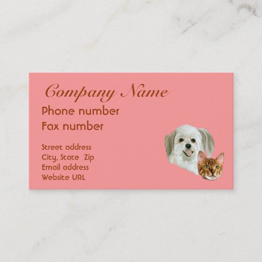 Sjabloon voor visitekaartjes (Voorkant)