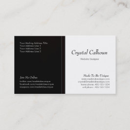 Sjabloon voor visitekaartjes - donker - profession