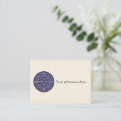 Sjabloon voor visitekaartjes met Nightblooming Man (Staand voorkant)